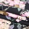 1 Yard Black & Pink Floral Stretch Cotton Sateen Fabric Trifling Thoughts 55 inch Width